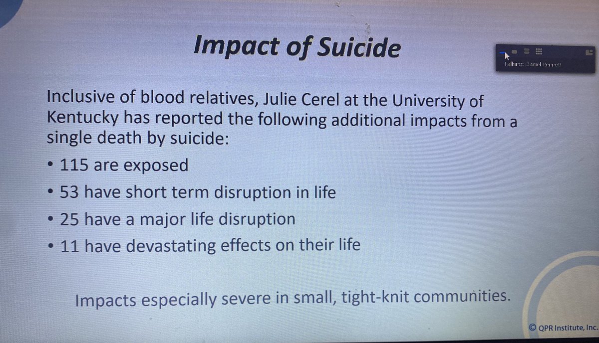 Ledgeview_Lib's tweet image. Was in a very important but not so easy to hear training about suicide prevention yesterday morning!!  I really appreciate all the different trainings Nordonia offers so that we can be on top of our game help students, Staff,
And the community in general!  #awayslearning