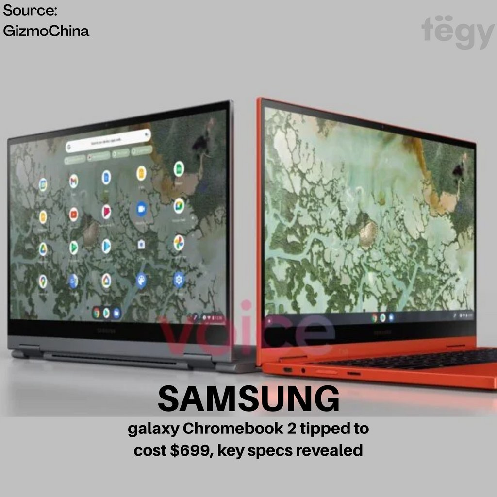 tegymedia's tweet image. #samsunggalaxychromebook2 could launch with a 12 hour #battery, #QLEDdisplay, 10th gen #inteli3, 
#intel #samsung #chromebook #qled #chromebook #10thgen #samsunggalaxy #news #leaks #technews #tech #technology #display
