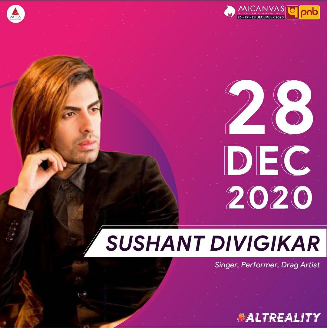 micanvas's tweet photo. A performing artist, singer, equal rights champion and a motivational speaker, presenting to you the jewel in the crown of speakers - Sushant Divgikar aka Rani Ko-He-Nur. Click on https://t.co/rs8wjNUbtG to register now! #Micanvas20 #AltReality https://t.co/865jlQNVj7