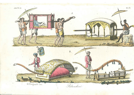 Size and shape of Palanquin changes as per the user & his or her preferencespainting from  http://columbia.edu 