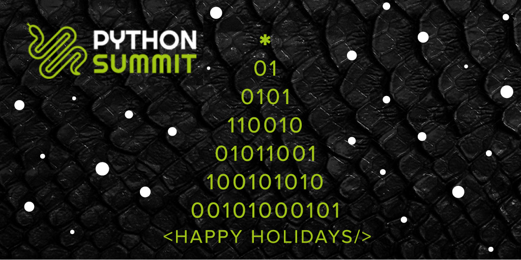 python_summit's tweet image. Das Team vom #PythonSummit wünscht euch allen ein paar schöne und ruhige Feiertage! 🎄