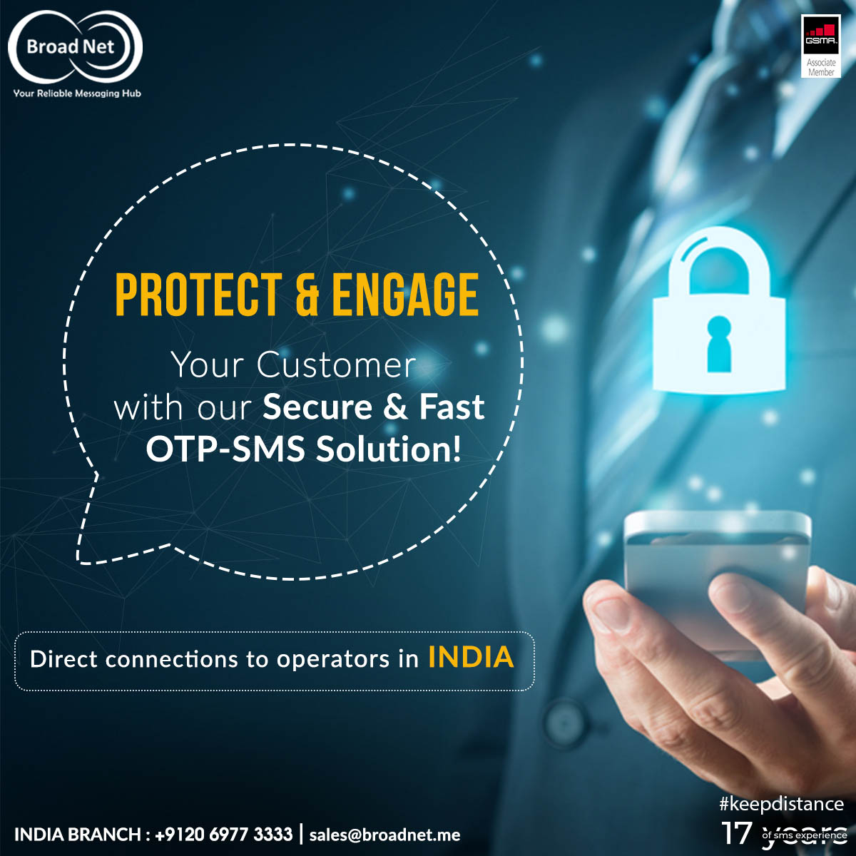 broad_net's tweet photo. Protect &amp; Engage your customer with our secure &amp; fast OTP-SMS Solution!

Direct Connection to INDIA
India: +9120 6977 3333
#marketing #smsmarketing #india #software #integration #digitalmarketing #broadnettechnologies #broadnet #sms #bulksms #api #sms https://t.co/8tTDHrOy1A