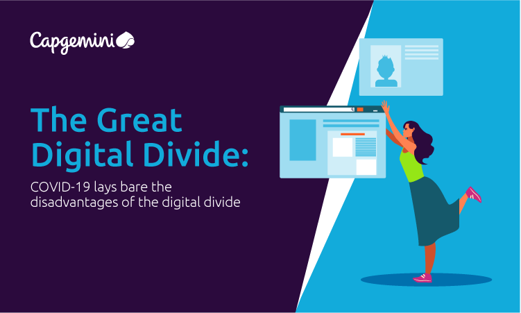 CapgeminiIndia's tweet photo. According to a report from the Capgemini Research Institute, there is an urgent need to tackle the sharp #DigitalDivide between the world’s online & offline populations, which has been intensified by the #COVID19 pandemic. Learn more: https://t.co/nlxebpRSEf
#preparingfortomorrow https://t.co/iS3dgKAL1k