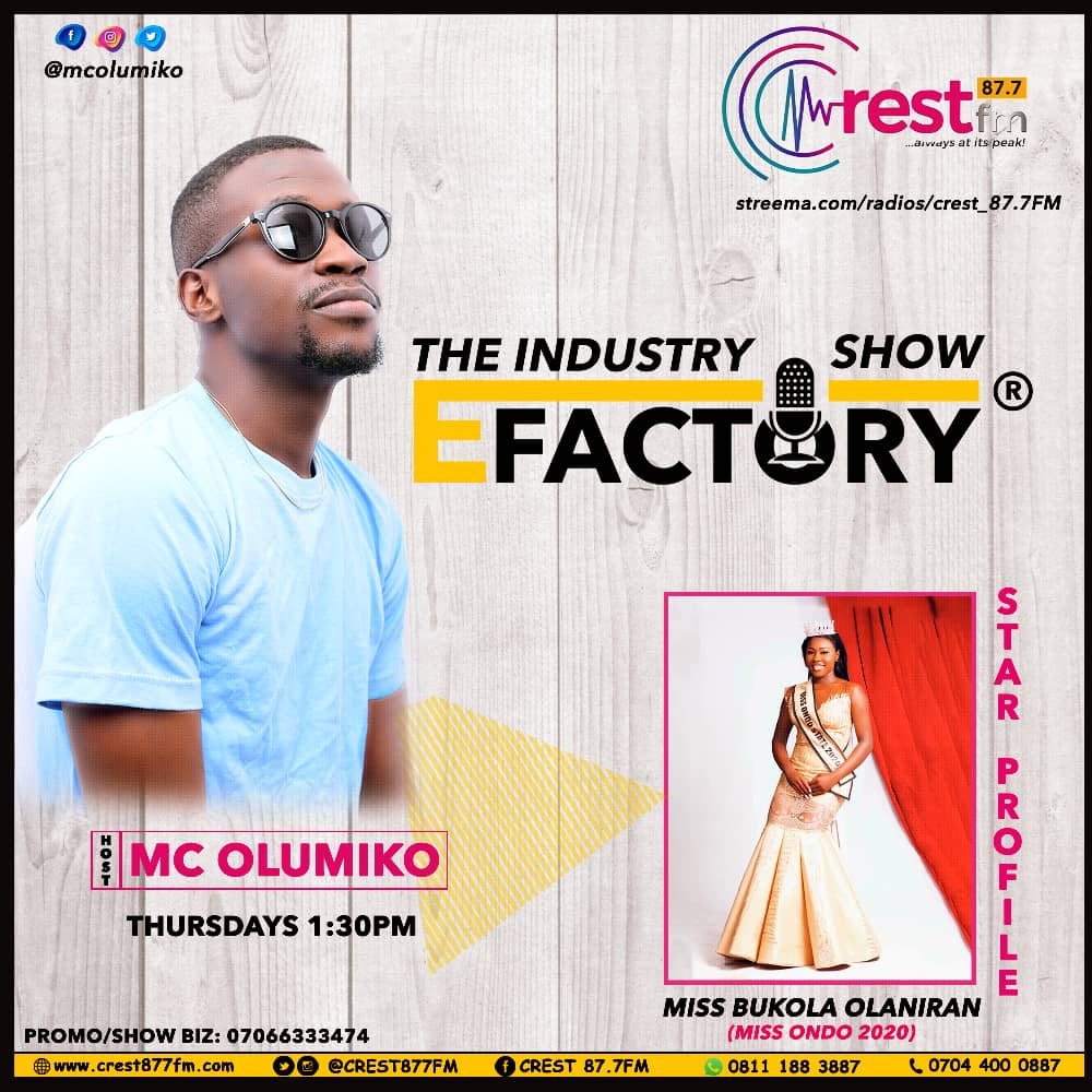 mcolumiko's tweet photo. Beauty is vain without brain, brand new girlie O! #MissOndoState is in for deep talks on #TheIndustryShow, let's have joli Xmas 🎊 vibes together today. 
💿@DJKAYKANG @flakkyolowo
We wish you all #MerryXmas 🌲
@AkureHowFar @ajii1201 @MrandMissOndoS 
#StarProfile #EF #Pageant #tot https://t.co/4GEGiHDovg