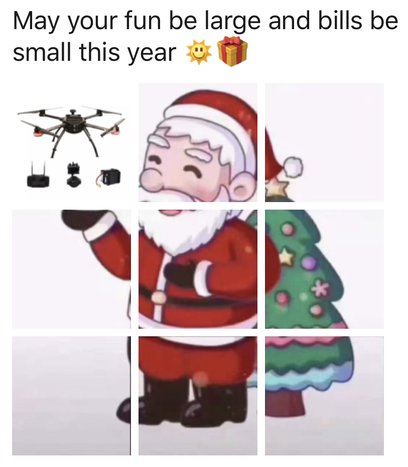 IndustrialUAV's tweet photo. Happy Holidays. Best Greetings for you. 
#drone #dronewithcamerea #dronemanufacturer #dronesupplier
Email: Alice.zhong@keweitai.com https://t.co/6SSkqJwBcc