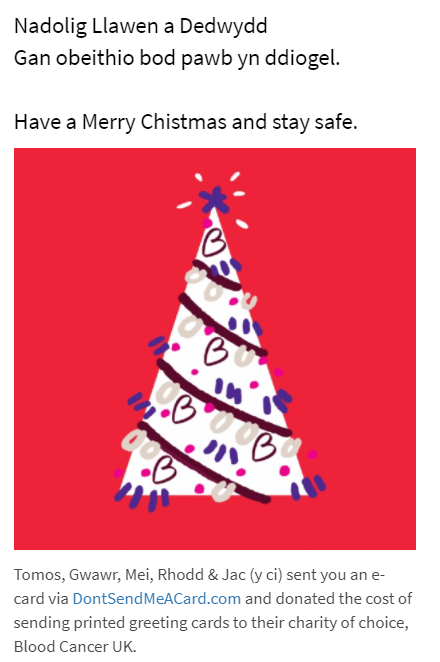 Nadolig Llawen / Merry Christmas