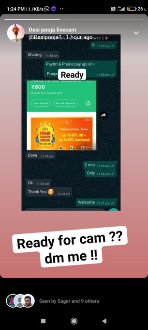 Hey..... Ready for cam with horny desipooja ?? https://t.co/t9QGXdL0EH<a href="/tag/sexy"class="tags"><span>#sexy</span></a><a href="/tag/indian"class="tags"><span>#indian</span></a><a href="/tag/desi"class="tags"><span>#desi</span></a><a href="/tag/videocall"class="tags"><span>#videocall</span></a><a href="/tag/callgirl"class="tags"><span>#callgirl</span></a><a href="/tag/indianwife"class="tags"><span>#indianwife</span></a>