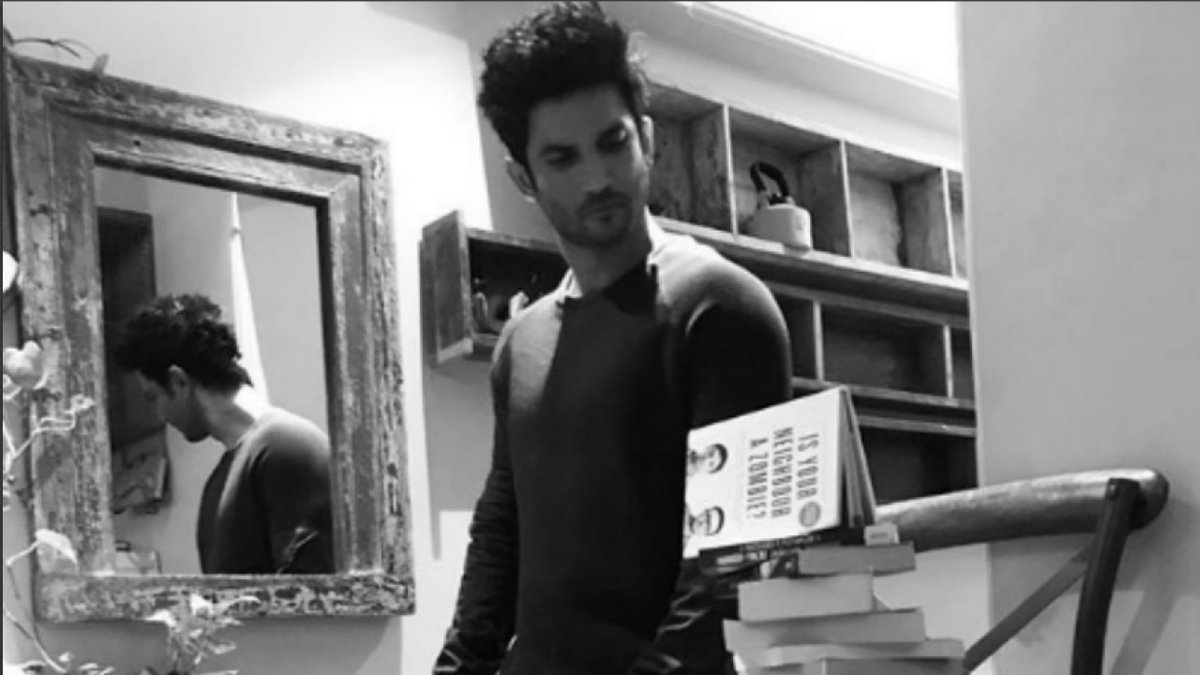 We all know Sush was too bookish, he wouldn't be seen without a book.If you don't know hehad a collection of 125 books including a six-volumes of  theoretical physics series.Intelligence par excellence 