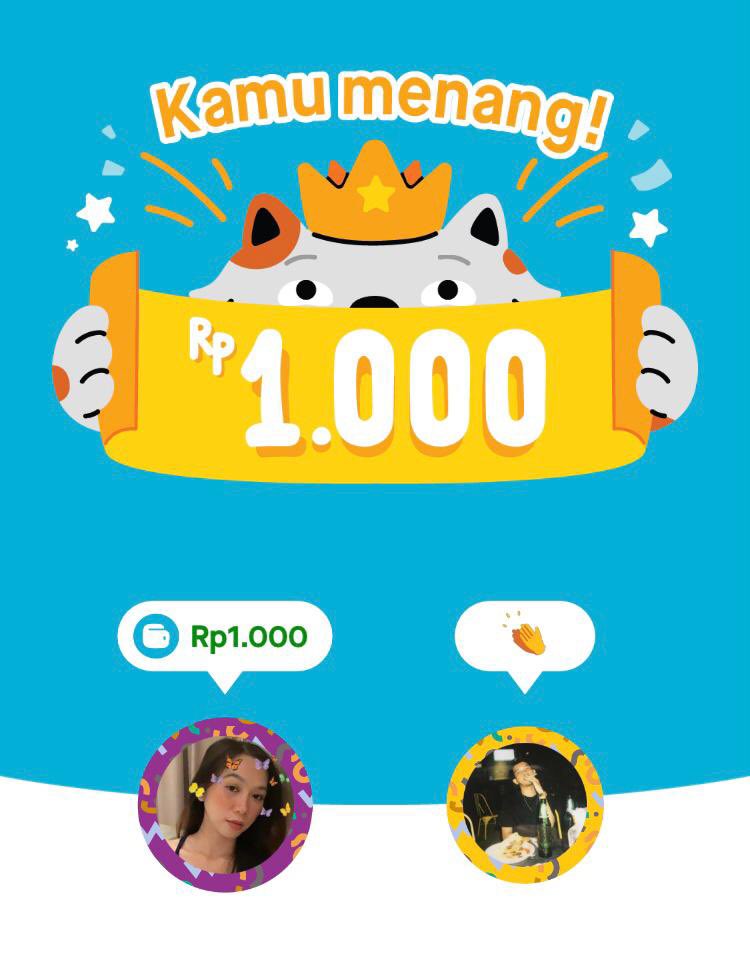 thaliawlndr's tweet photo. Hasil main bareng kak @hendralm ga ada yg menang tapi gpp deh karna dapet cashback 2500 kan lumayan banget cuma modal Rp 1 aja 🤩 seru main sama temen-temen, bisa sekalian pdkt aja kali ya “boleh minta no wasap kamu ga?”❎ “boleh minta no gopay kamu ga? Kita main #GoPaySuwit😳”✅ https://t.co/iMumdvfj3z