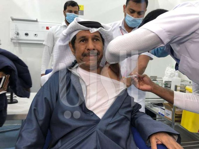 النائب حمد الهرشاني يتلقى جرعة التطعيم ضد كورونا