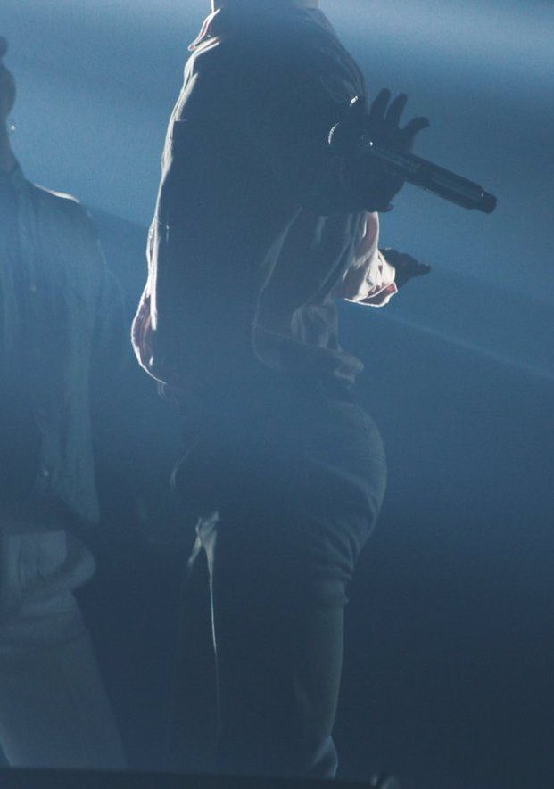 just him standing wt that heavy butt