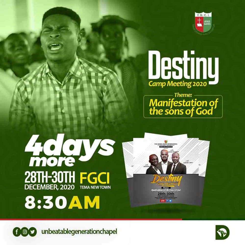 ugchapel's tweet photo. What at all will prevent you from joining this great moments of intercession
Join us as we prepare for the upcoming year
The Lord will show Himself strong
#dcm2020 
#manifestationofthesonsofgod https://t.co/8Te7UV5n3J