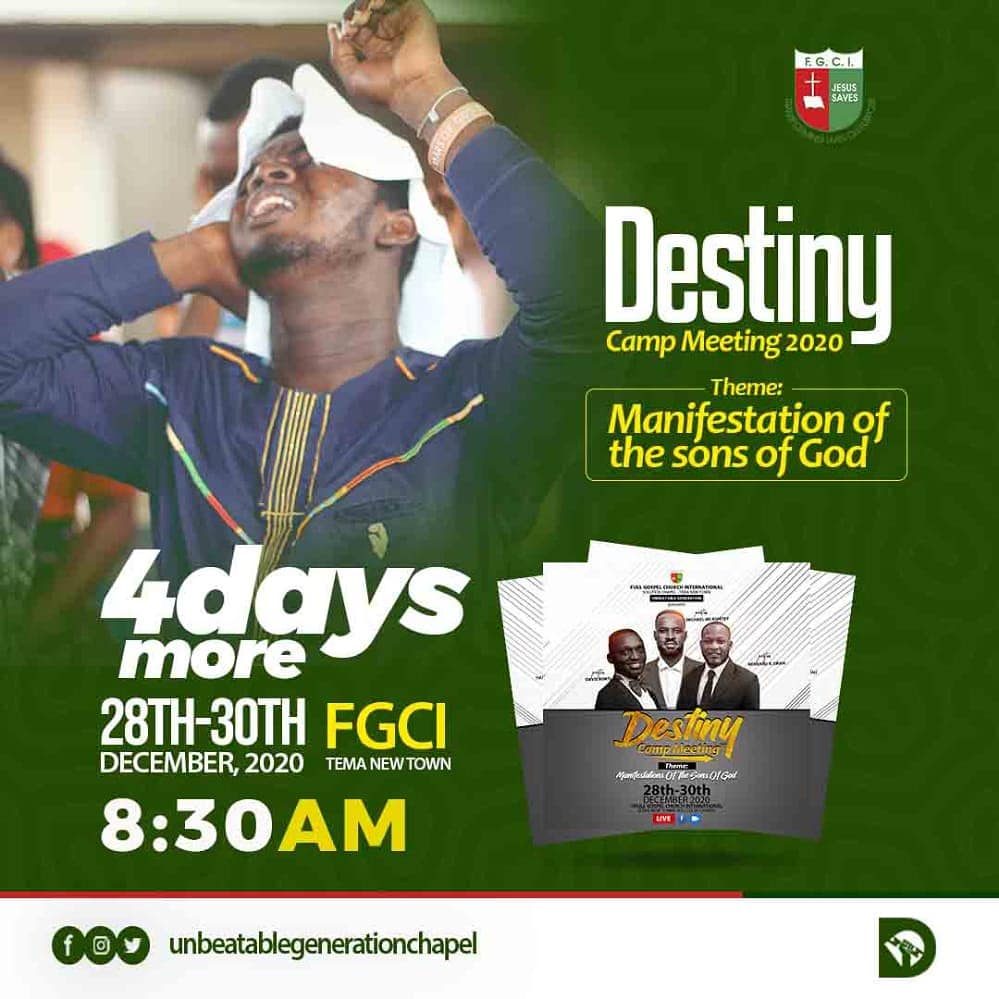 ugchapel's tweet photo. What at all will prevent you from joining this great moments of intercession
Join us as we prepare for the upcoming year
The Lord will show Himself strong
#dcm2020 
#manifestationofthesonsofgod https://t.co/8Te7UV5n3J