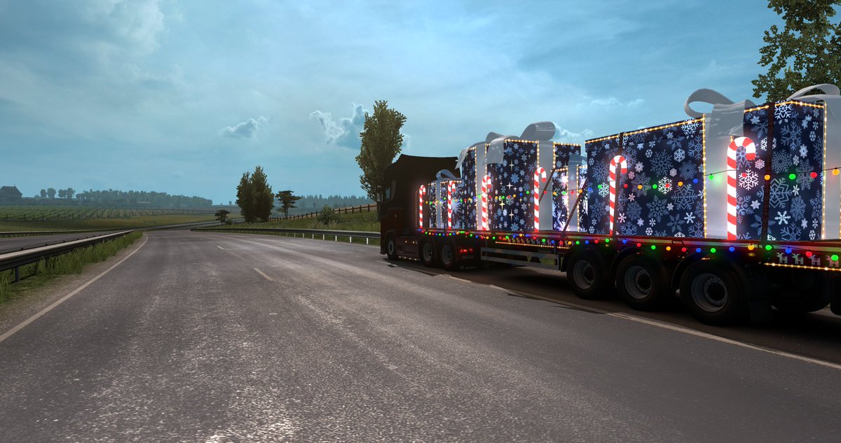 vtrucker_andre's tweet photo. Last job before Christmas Holidays done, -3 to reach my personal goal... Merry Christmas #BestCommunityEver, to you and your families. #XmasWiseGiving @SCSsoftware @TruckersMP https://t.co/TdCM9qDDVk