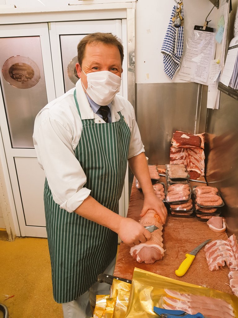 cocker's tweet photo. Couldn't resist a bit of early morning back door action with local hero and Xfm legend @frostybutcher.
Support your local butcher. They've been grafting all year in tough times and make our communities what they are.
#TheMeatIsOn https://t.co/HsAIbm8sp2