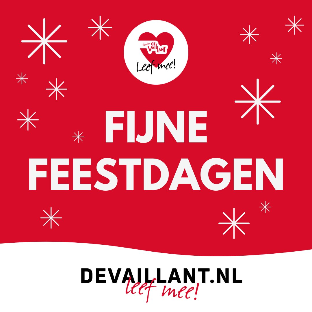 devaillant's tweet image. Namens Team De Vaillant: Zorg goed voor jezelf en elkaar! Blijf gezond en dan zien we je heel graag terug in 2021!
#leefmee #fijnefeestdagen