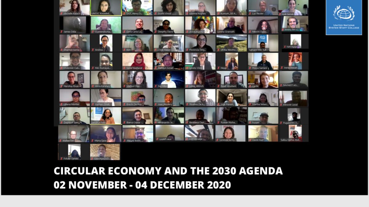 gboyenautics's tweet photo. #CIRCULARECONOMY
It’s was 5 weeks of virtual learning experience & exposure to qualitative, and comparative studies of #CircularEconomy at @UNSSC @UNSSCBONN
Let’s regenerate natural system, design out waste & pollution to keep products and materials in use. #CE2020 @ossap_sdgs https://t.co/MU1J6XeTm7