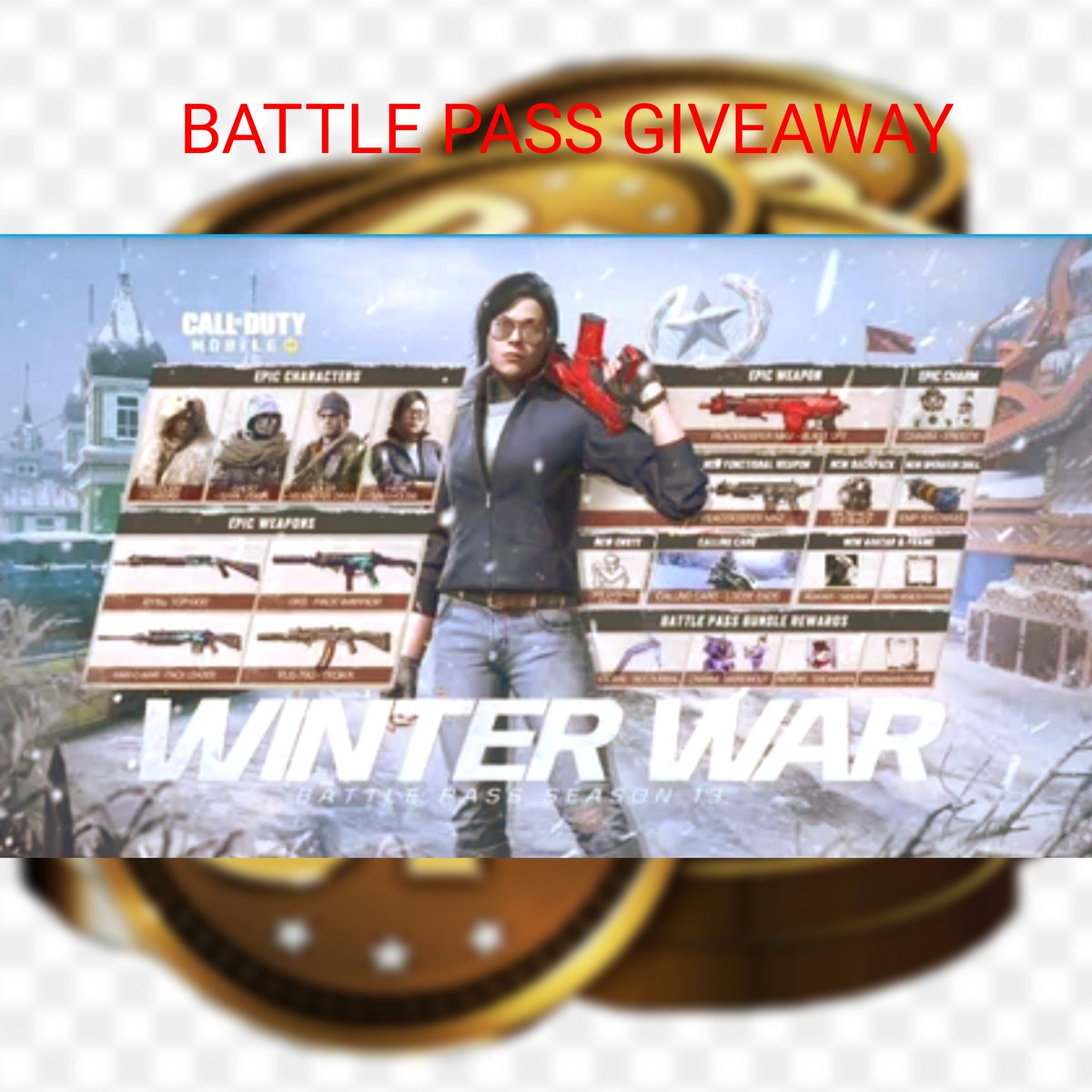SatiousYT's tweet photo. Everyone it's Christmas 🎄🎅🔔❄ and it calls for something special so I am doing 2 Battle pass giveaways. To enter in the giveaway, follow these steps :-
1. Like
2. Follow
3. Retweet
Winners will be announced on 1st of January. https://t.co/DqFRNy2Fxe