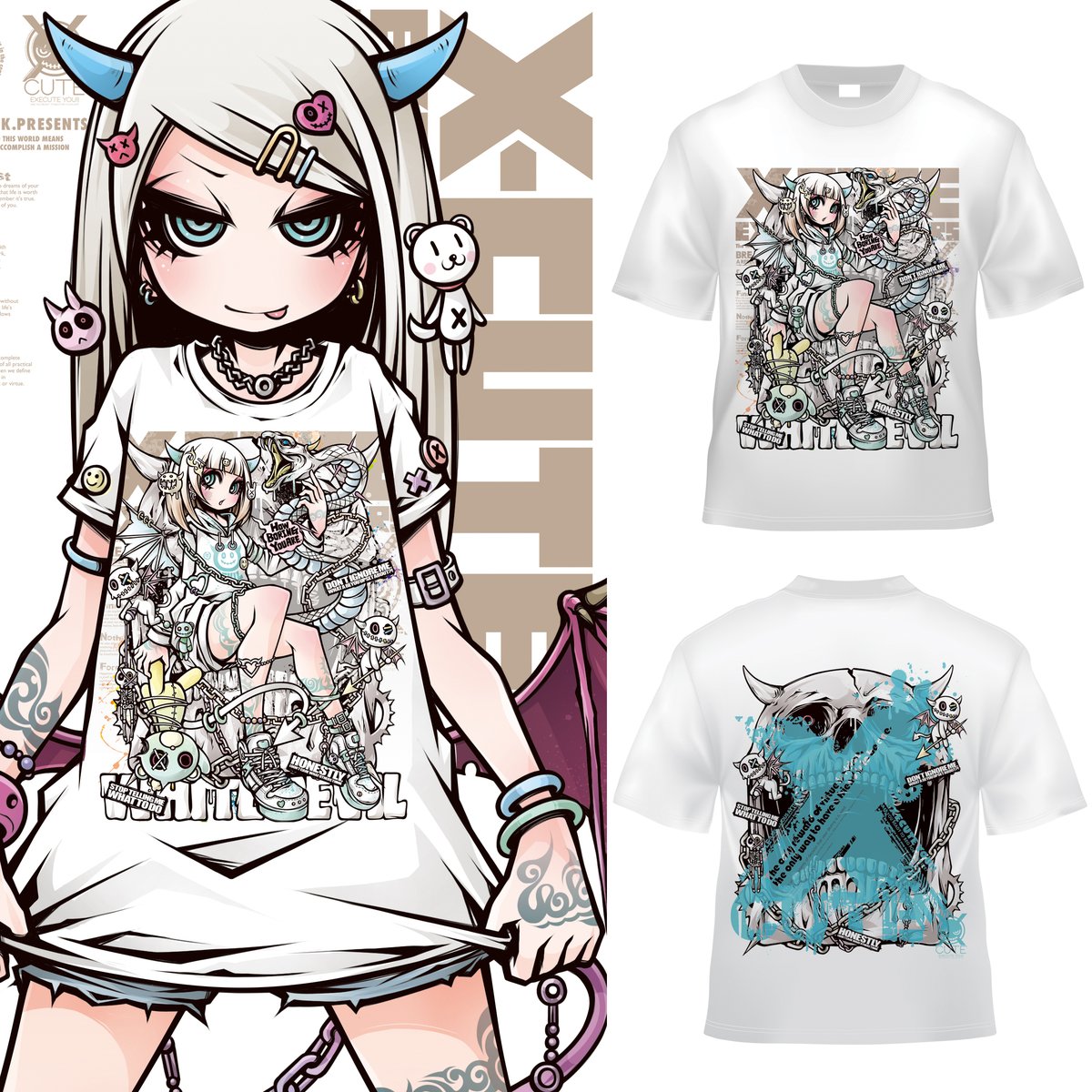 エアコミケ2新作Tシャツ
『WHITW DEVIL』『WELCOME』
『CRACK SHOT』『Collector』 