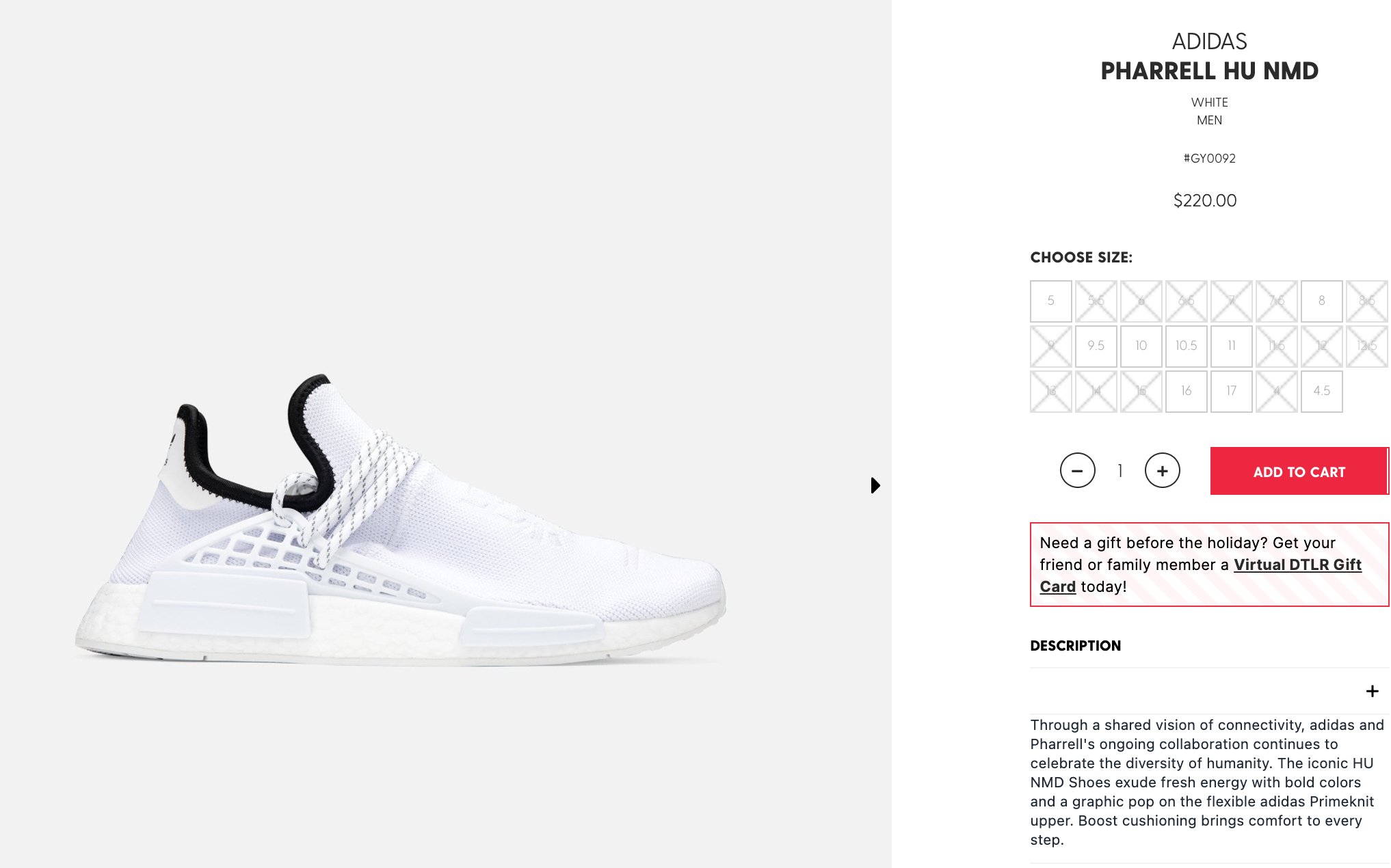 hu nmd shoes sizing