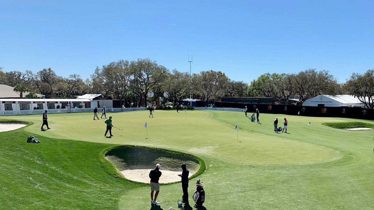 PermaEdgeBunker's tweet photo. A recent pic from Bay Hill showcasing a PermaEdge Bunker, installed several year's ago.  A beautiful addition for their Short Game Facility. https://t.co/mRkb0x4hXs