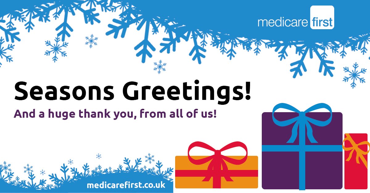 MedicareFirst's tweet image. Whilst this December may not look like it usually does, we wish you and your loved ones a safe, happy and healthy festive season! 🎄☃️

We look forward to continuing to work with you in 2021 💙