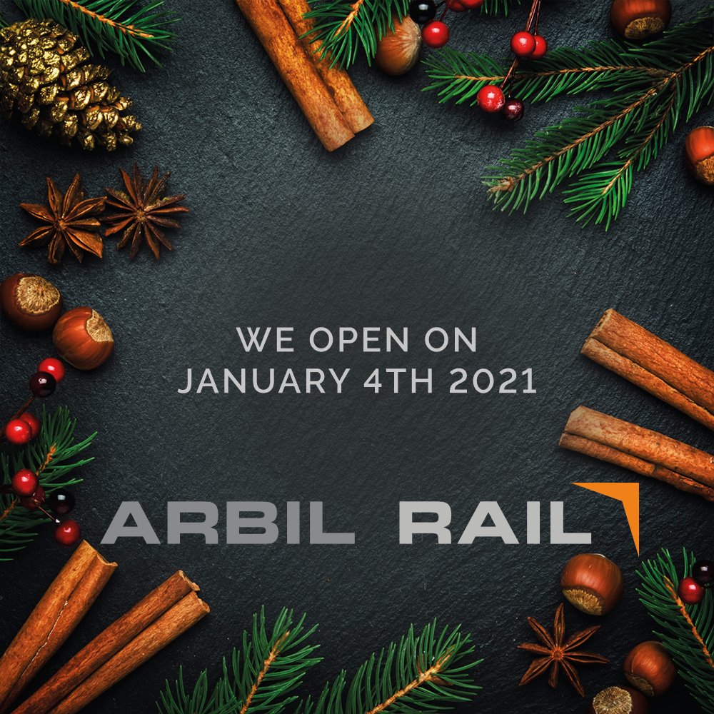ArbilRail's tweet photo. We close today and reopen 8am January 4th 2021 🎄🎅❄️ Thank you to our amazing Customers and Suppliers - have a Merry Christmas! #ThankYou #MerryChristmas #StaySafe https://t.co/W5FZHXIcEp