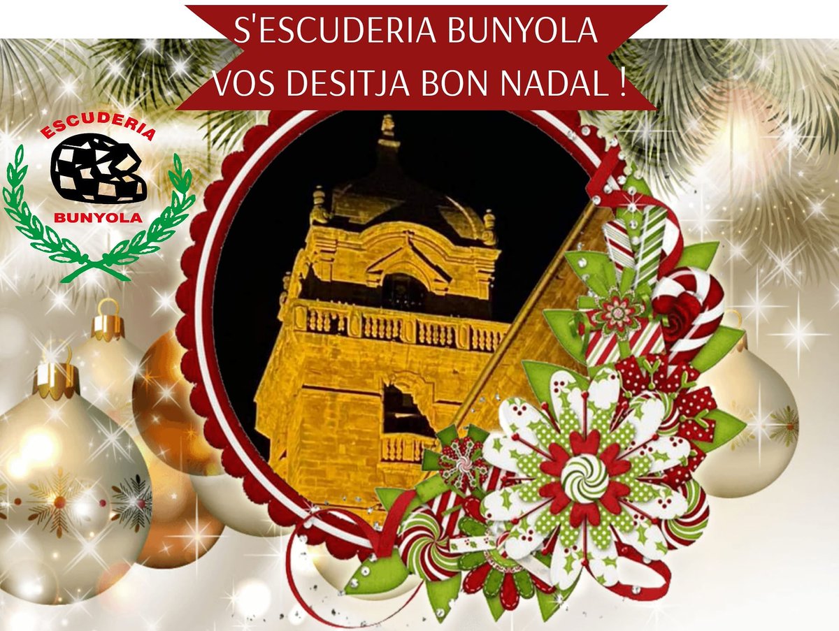 Desde la Escudería Bunyola os deseamos una feliz navidad a todos y un próspero año nuevo que venga cargado de salud y fuerza para seguir adelante con todas vuestras metas!!!