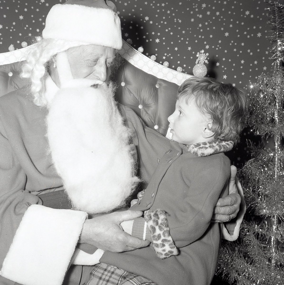 A visit from #Santa, 1963. #ArchiveAdventCalendar