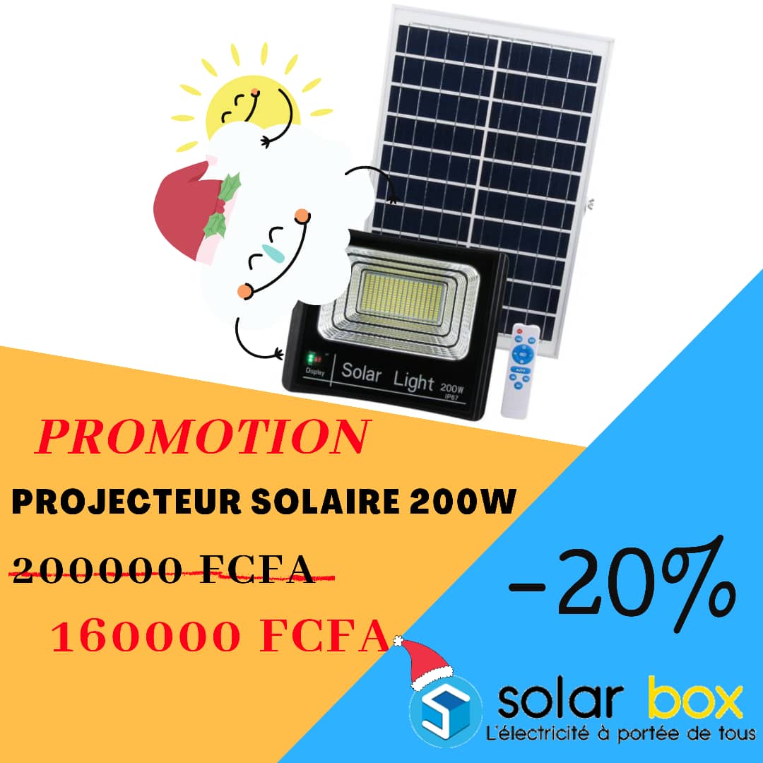 Solarboxgabon's tweet photo. Passez les fêtes dans la lumière avec Solar Box Gabon🎉🎉🎉

-20% sur nos prix de projecteurs, it's amazing😱😳🤪, profite et solarise-toi. 
Offre valable du 24 décembre 2020 au 1er janvier 2021.

#mégapromo
#passetesfêtesdanslalumière
#solarisetoi
#SolarBoxGabon https://t.co/4xi37je1DV
