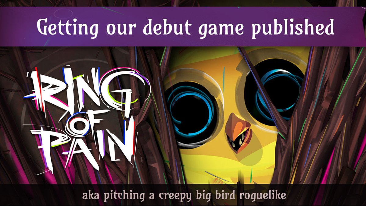 With the publisher discussion it seems like a good time to share our gamedev story of how  @RingOfPain came to be...A debut game from a small indie team of nobodies, with no viral tweets and only a few hundred followers.