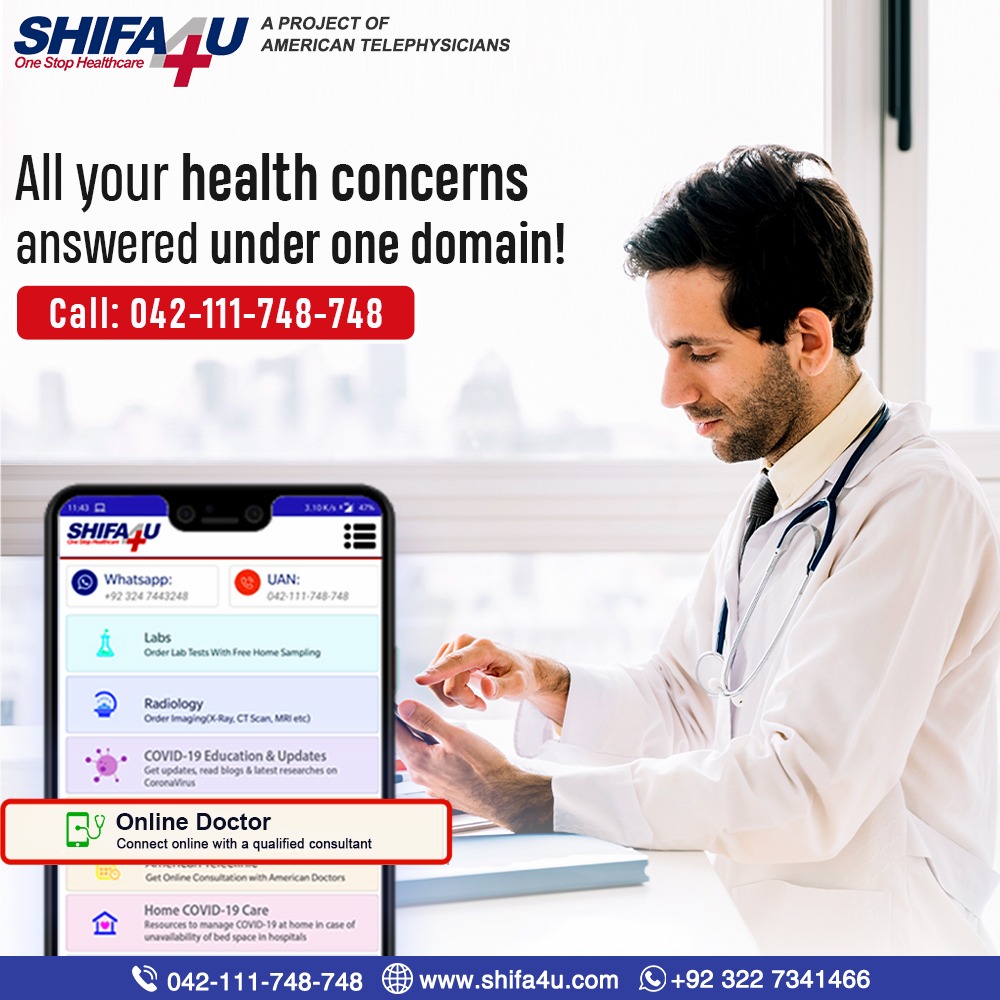 Shifa4Uonline's tweet photo. Our state of the art specialty clinics at Shifa4U operate to make your healthcare experience easy and efficient.
 Book consultations now at https://t.co/LgzwTOewaG  it’s easy, it’s affordable and it’s convenient. 
#Shifa4U #onestophealthcaresolution #online #doctor https://t.co/cMquO1xGtt