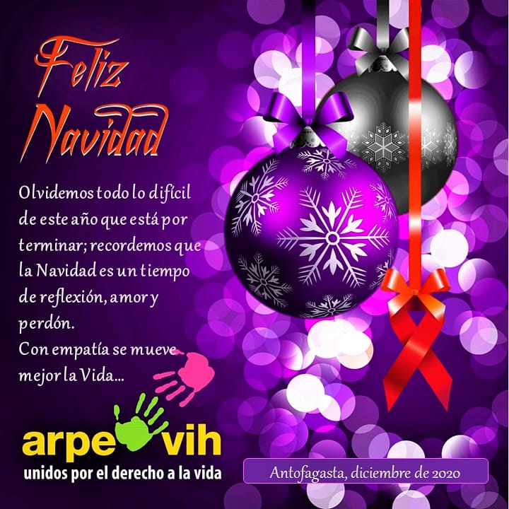 ARPEVIH's tweet photo. Con amor, respeto, empatia, inclusión y no discriminación...la Vida se mueve mejor.
¡Feliz Noche Buena y Navidad!
 Y que en el 2021 podamos, en algún momento, juntarnos y abrazarnos sin temor.
Con mucho cariño,
Equipo de ARPEVIH.
🤗 https://t.co/jPJjez47Zx