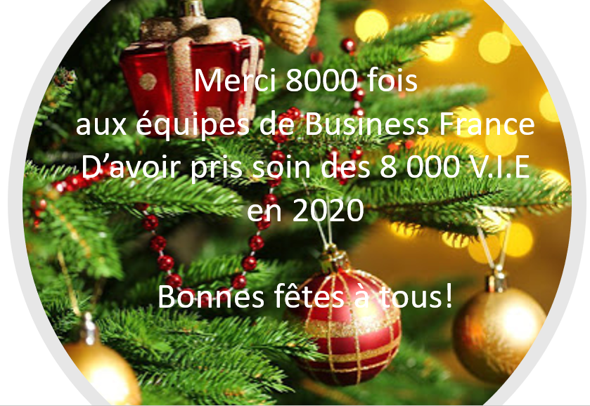AurelienPGiraud's tweet photo. A quelques heures du réveillon,c'est avec grande fierté que je remercie très sincèrement les équipes de @businessfrance pour leur engagement et leur accompagnement sans faille des 8000 #VIE_RH qui travaillent pour 2000 #entreprises dans plus de 125 pays. Excellentes fêtes à tous! https://t.co/4fMJallj4U
