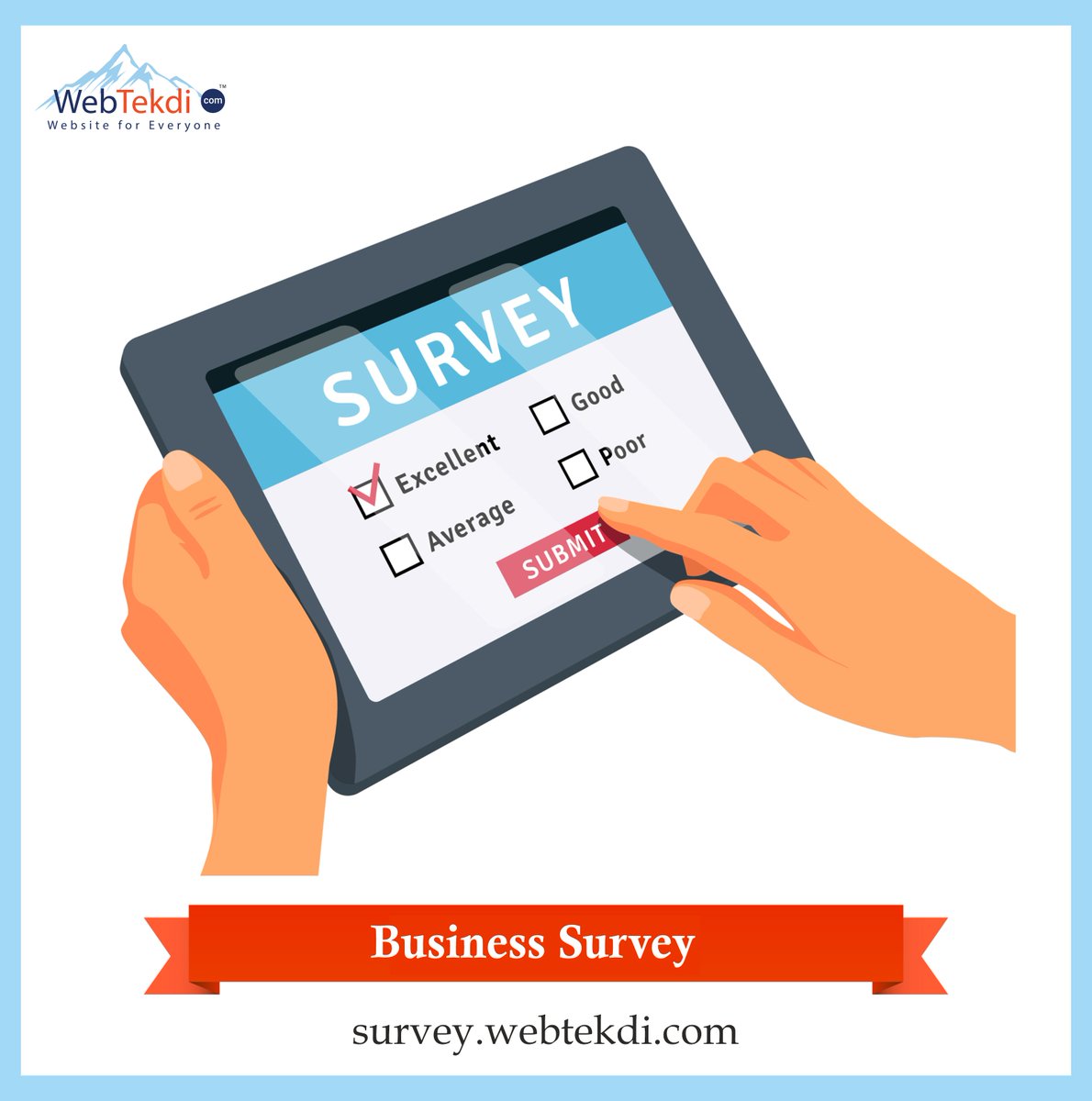 webtekdi's tweet image. Do Online Business! 
survey.webtekdi.com
let us help to build your business online in this growing online world. Submit a business survey by clicking on the above link. And we will help you with all the relevant information to take your business online.
#websiteforeveryone