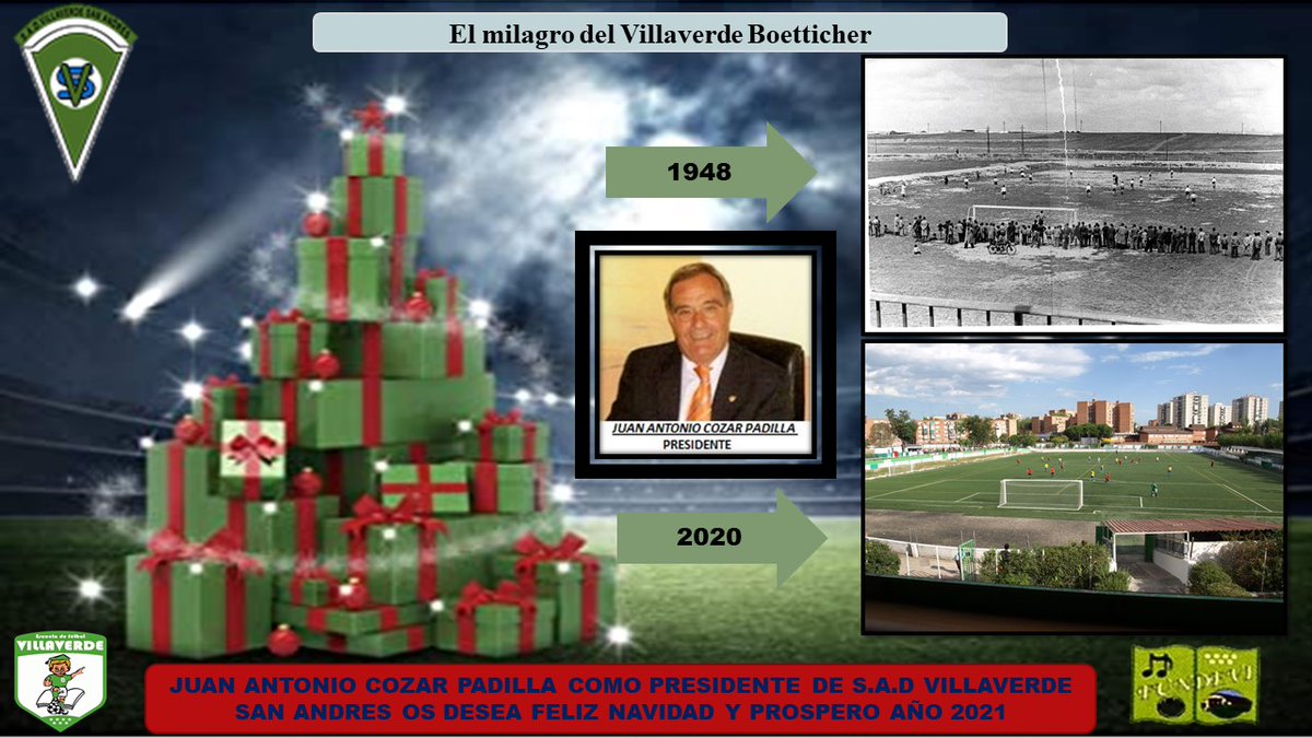 Feliz Navidad a toda la familia del Villaverde San Andres y a todo el Fútbol Madrileño. #boti