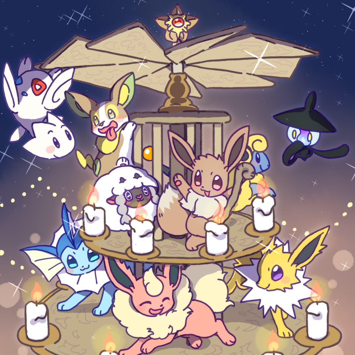 クリスマスイブだしクリスマスイーブイ描こうぜ わぁぁぁぁい楽しそうなタグがある わたあめのイラスト クリスマスイブだしクリスマスイーブイ描こうぜ わぁぁぁぁい楽しそうなタグがある わたあめのイラスト