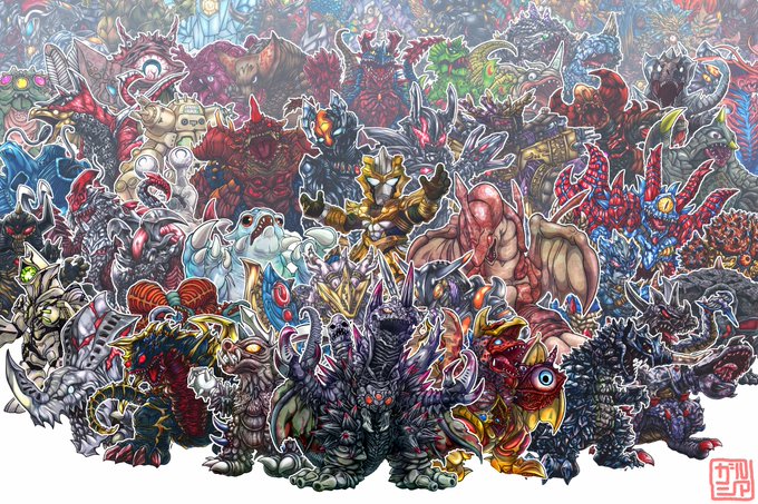 こっちのタグでは怪獣を #ウルトラマン55周年記念
毎回主役張れる個性を持った怪獣が出て来るのもウルトラシリーズの凄さっすなぁ… 
