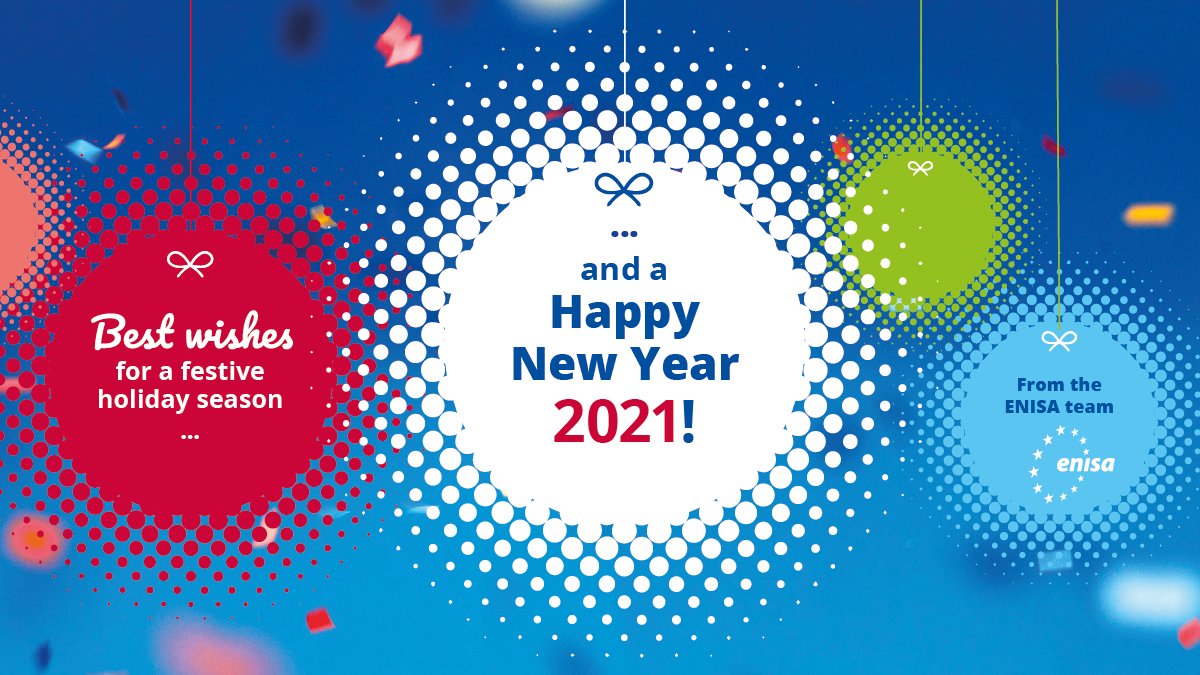 Season's greetings from all of us at the European Union Agency for Cybersecurity.

Wishing you and your family peace, health, happiness, and prosperity in the coming year.

🎅Meet the #ENISA team and read our wishes here: enisa.europa.eu/seasons-greeti…