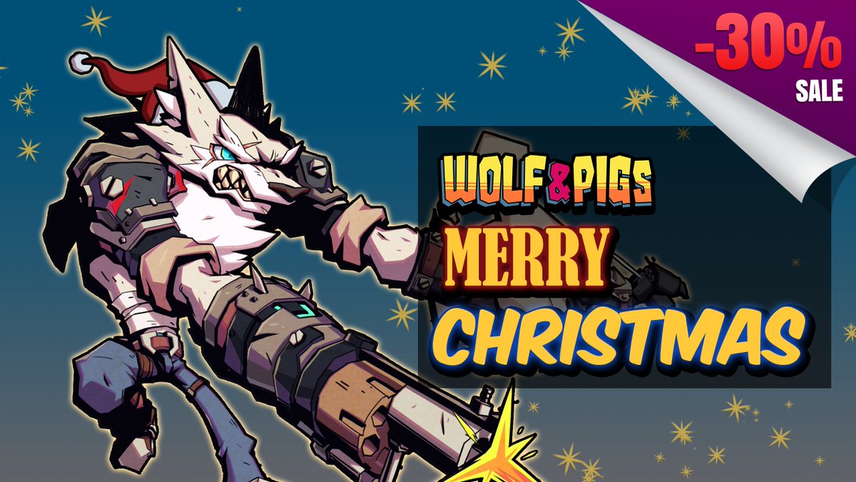 Become last survivor wolf and fight against three evil pigs who invaded his hometown. Use grappling hook and gun to fly the battlefield! VR only. 30% off only in Steam.
#Steam #SteamWinterSale #VR #Indiegame