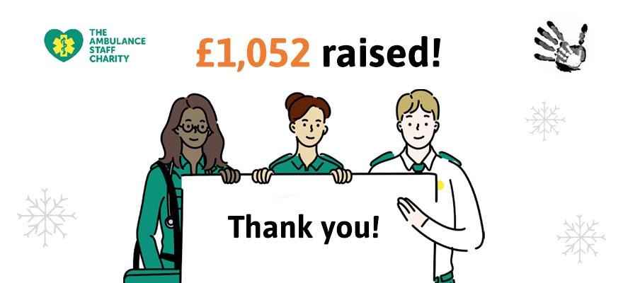 #ThankYou to everyone who has supported <a href="/TASCharity/">TASC The Ambulance Staff Charity</a>  during these very challenging year.  To our partners who have been very generous, we are very grateful. #ThankYou <a href="/HandyPrints/">Handy Prints</a> who have raised £1052 #Christmas      #Supporting #Ambulance #Staff