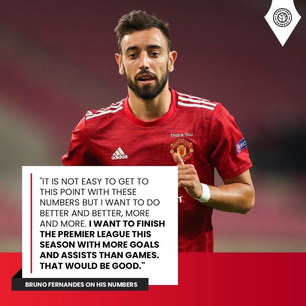 Bruno wants more goals, not so bad 