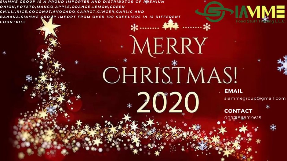 SiammeF's tweet photo. #merychristmas2020 
#Siamme_Foodstuff_Trading #Fruits_vegetable_importer #Fix_comission_basis
#फल_औ��_सब्ज_आयातक
#meyve_ve_sebze_ithalatçısı
#nhà_nhập_khẩu_rau_quả
#水果和蔬菜进口商
#پھل_اور_سبزیوں_کا_درآمد_کنندہ
#مستورد_فواكه_وخضروات
Contact@00971568919615 https://t.co/fUBNHyEMMq