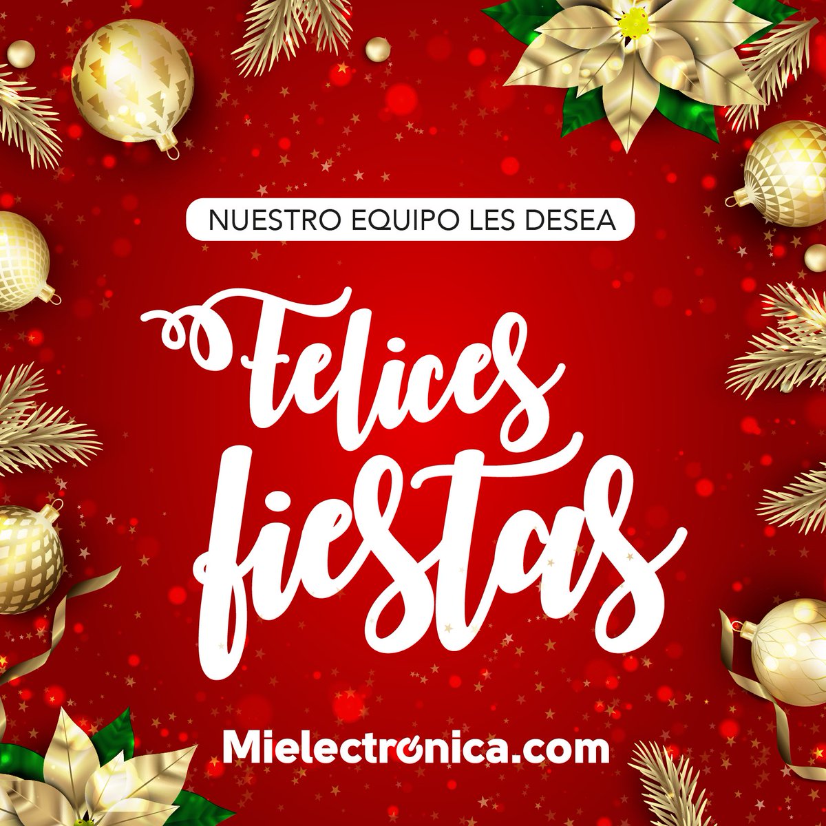 mielectronica_'s tweet photo. Todo el equipo de @mielectronica_ les desea unas FELICES FIESTAS 🎄❤️ https://t.co/wlH8XHrTOG
