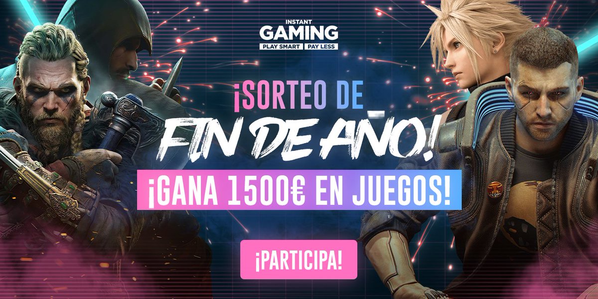 ¡Gana 1500€ en juegos!
Participa aquí -> instant-gaming.com/es/giveaway/NE…
RT y tagea a tus amigos con #InstantGamingGiveaway2021