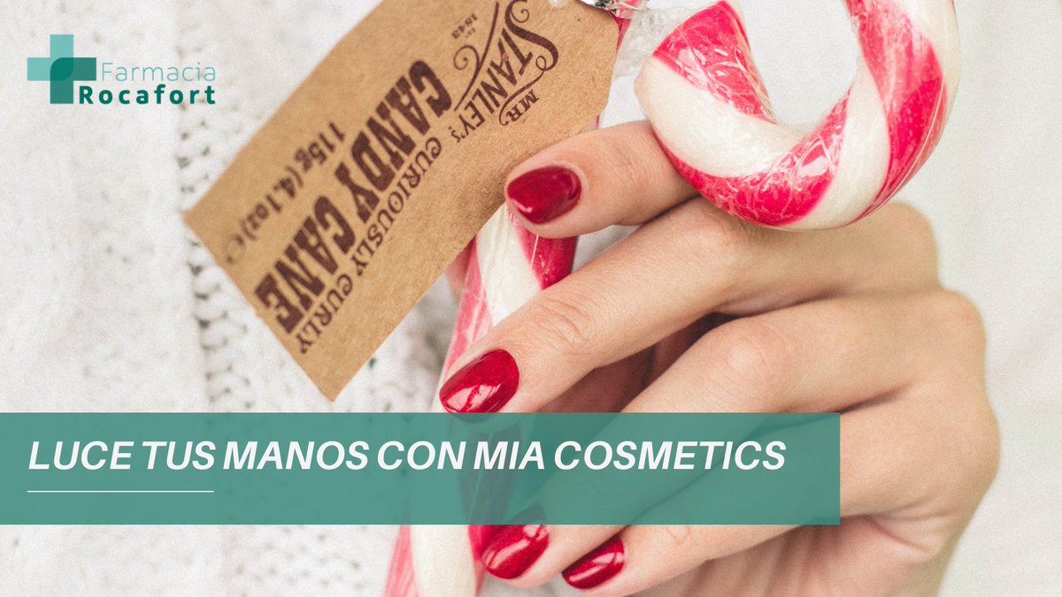 ¿Crees que tus manos y uñas son el complemento ideal en tu look navideño? Pues resérvate un ratito para cuidarlas y mimarlas 💅 Los nuevos esmaltes de #MiaCosmetics son una pasada 👉 ow.ly/Pb5e50CTlDk

#miadicta #mialovesfarmacias #Farmacia #FarmaciaOnline
