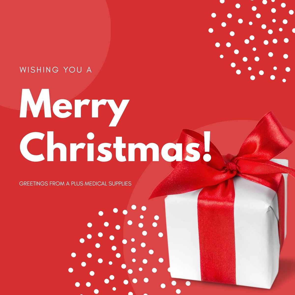 APlusMed2020's tweet photo. May your holiday be filled with love and warmth of family and friends! 🎄💞

From the entire team of A Plus Medical Supplies, we wish you a Merry Christmas and a prosperous New Year! ✨ https://t.co/yhx2SIVq9a