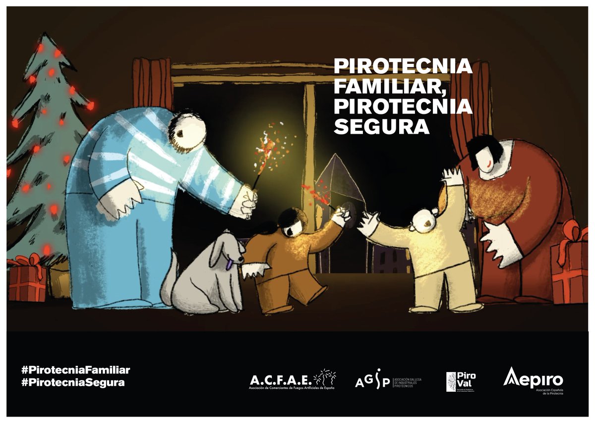 Esta #NocheVieja, cuando celebres el fin de año en familia, #EnciendeLaMecha y #PideUnDeseo. Nuestro deseo en #AEPIRO es que lo celebres con una #PirotecniaSegura, #PirotecniaEnFamilia.