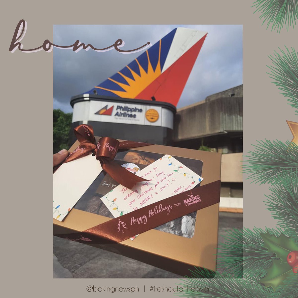 bakingnewsph's tweet photo. Some of us may not be celebrating with our loved ones physically, but despite the distance, we hope that our hearts feel at home this holiday season❤️

Spread the light of love and have a joyful Christmas Eve, everyone! 🎄

#holidayswithbakingnews
#bakingnewsph
#freshoutoftheoven https://t.co/5vhPiNRRVs