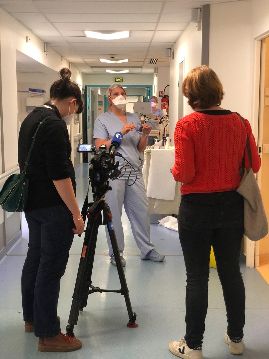 Ce matin, des journalistes de l’AFP (Agence Française de Presse) ont suivi l’équipe des urgences. 

🔎 Faites-nous signe si vous les reconnaissez dans les médias
🗞📺